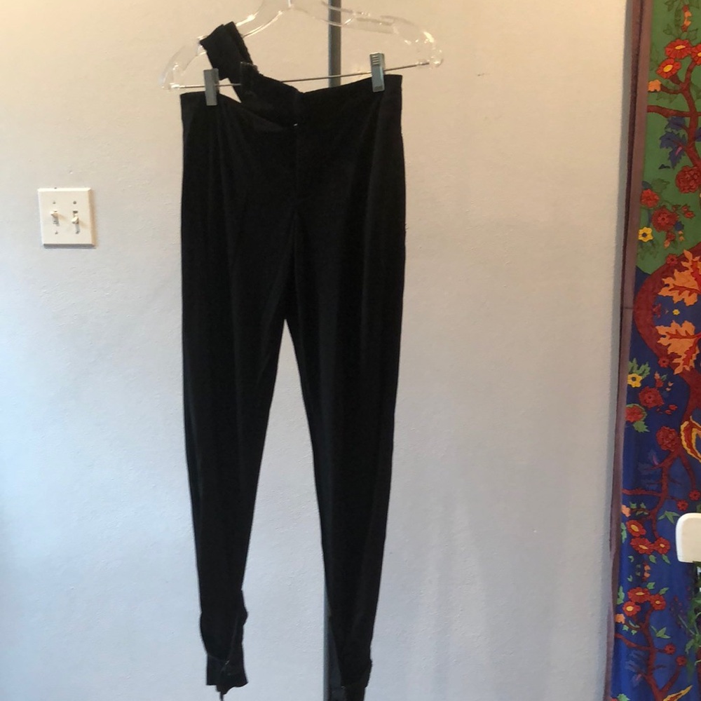 Strappy black pants